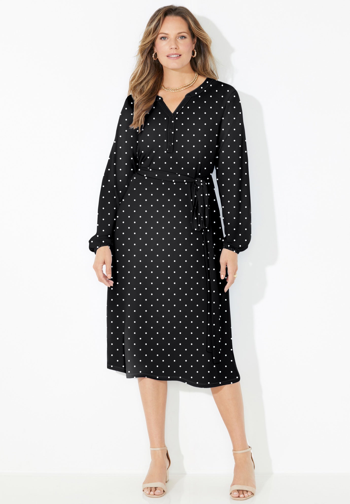 Liz&Me® Peasant Wrap Dress image number 0