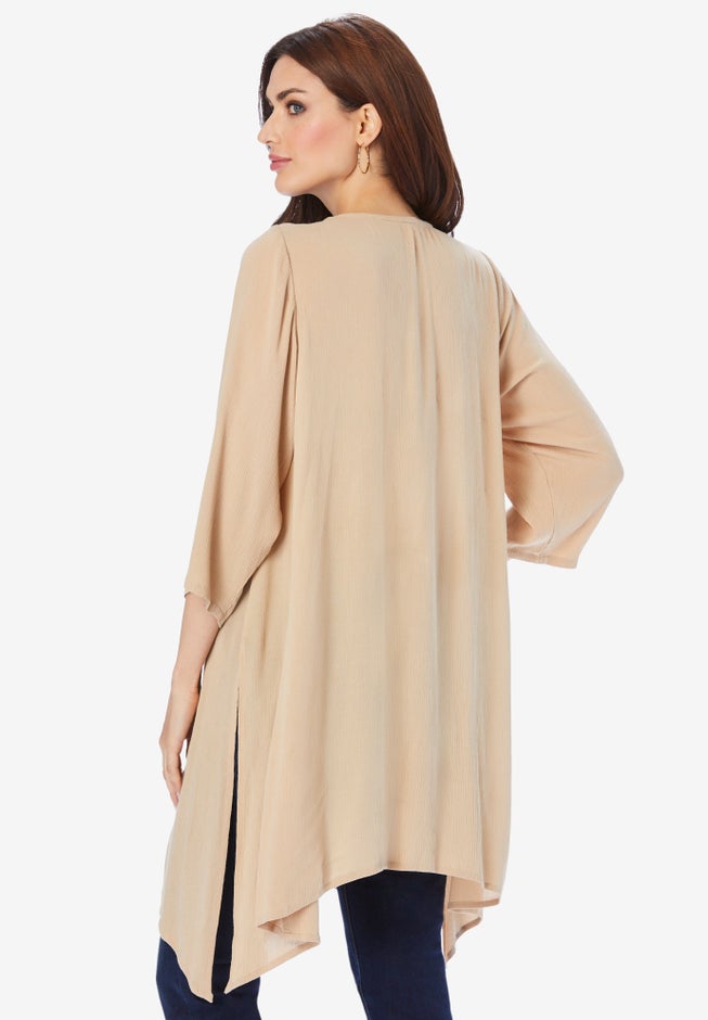 Embroidered Henley Tunic image number 1