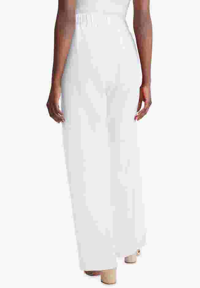 Linen Wide Leg Sailor Pant image number 1