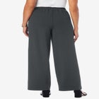 Stretch Knit Crepe Wide Leg Pant image number null