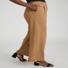 Stretch Knit Crepe Wide Leg Pant image number null