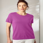 Fine Gauge Crewneck Knit Shell image number null