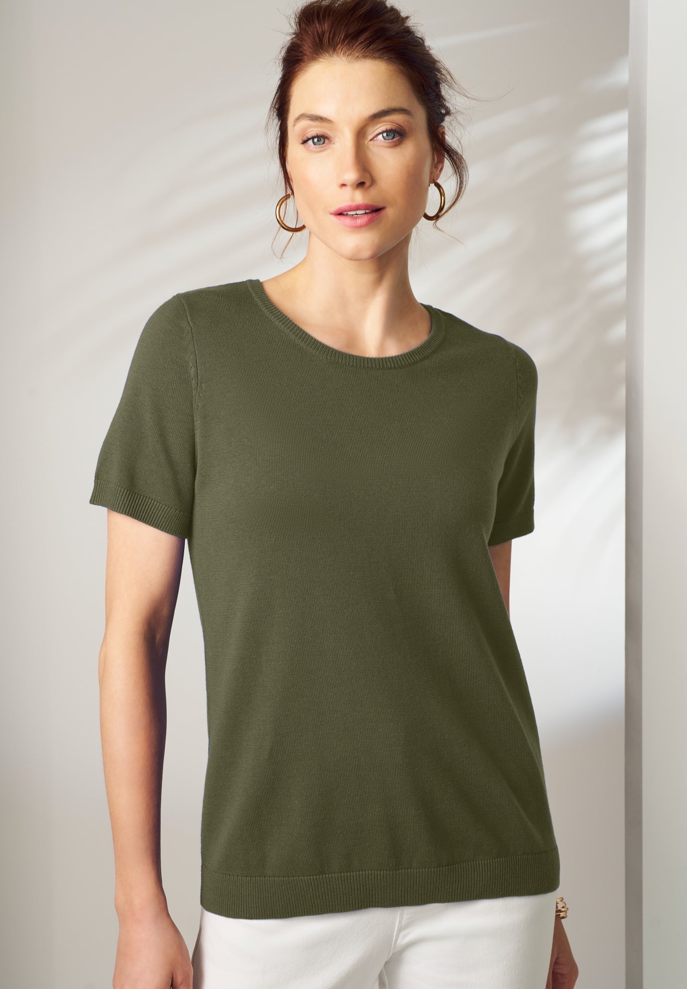 Fine Gauge Crewneck Shell image number 0