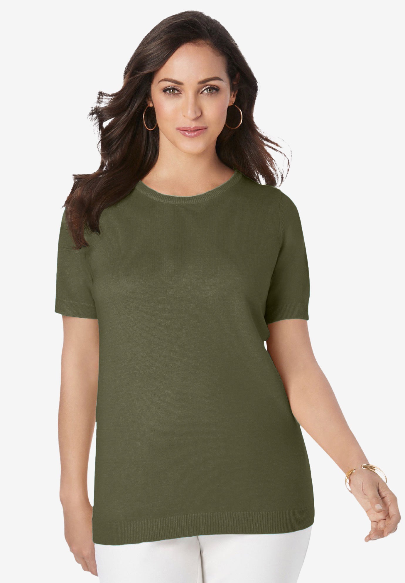 Fine Gauge Crewneck Shell image number 1