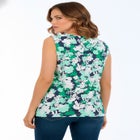 Stretch Cotton Square Neck Tank image number null