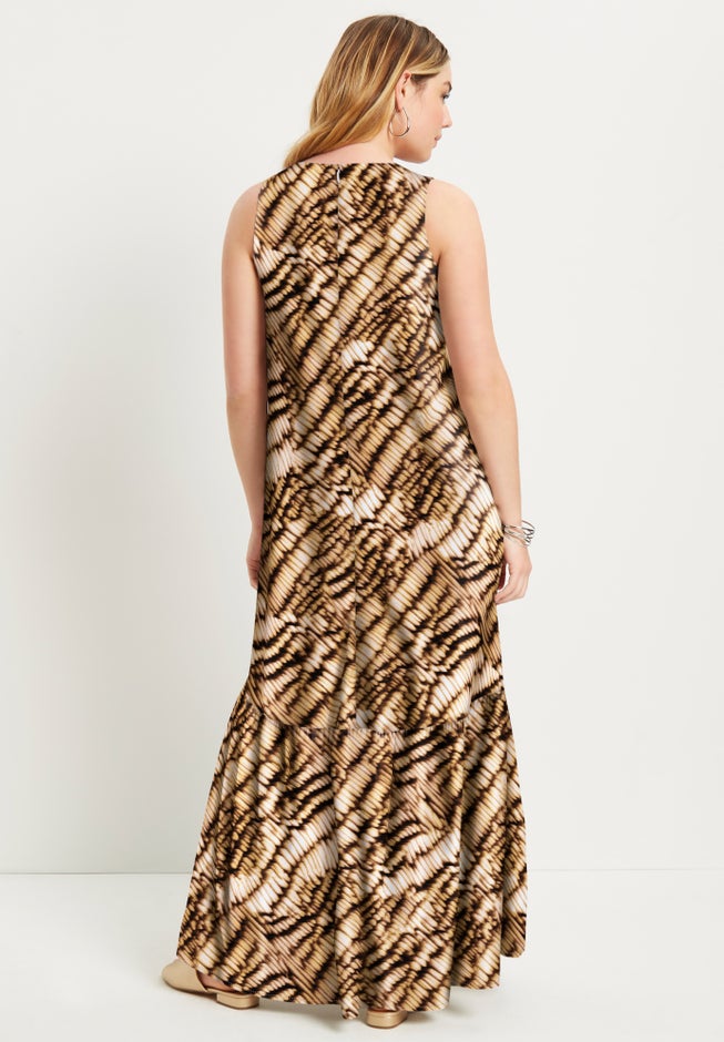 June & Vie Women's Plus Size Cutout Neckline Maxi Dress June & Vie Women's Plus Size Cutout Neckline Maxi Dress