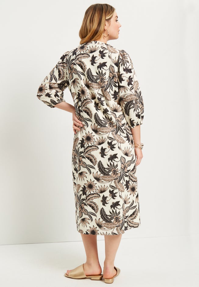 Halcion Lino Soleil Shirtdress image number 1