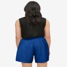 Linen-Blend Elastic Waist Shorts image number null