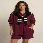 Linen-Blend Pull-On Elastic Waist Shorts image number null