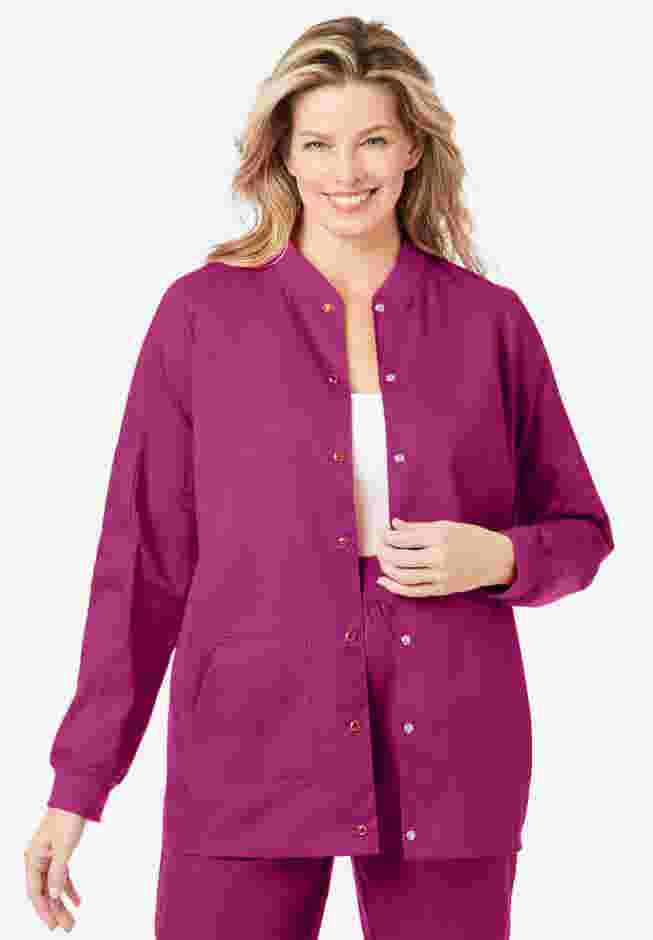 Snap Front Scrub Jacket image number 0