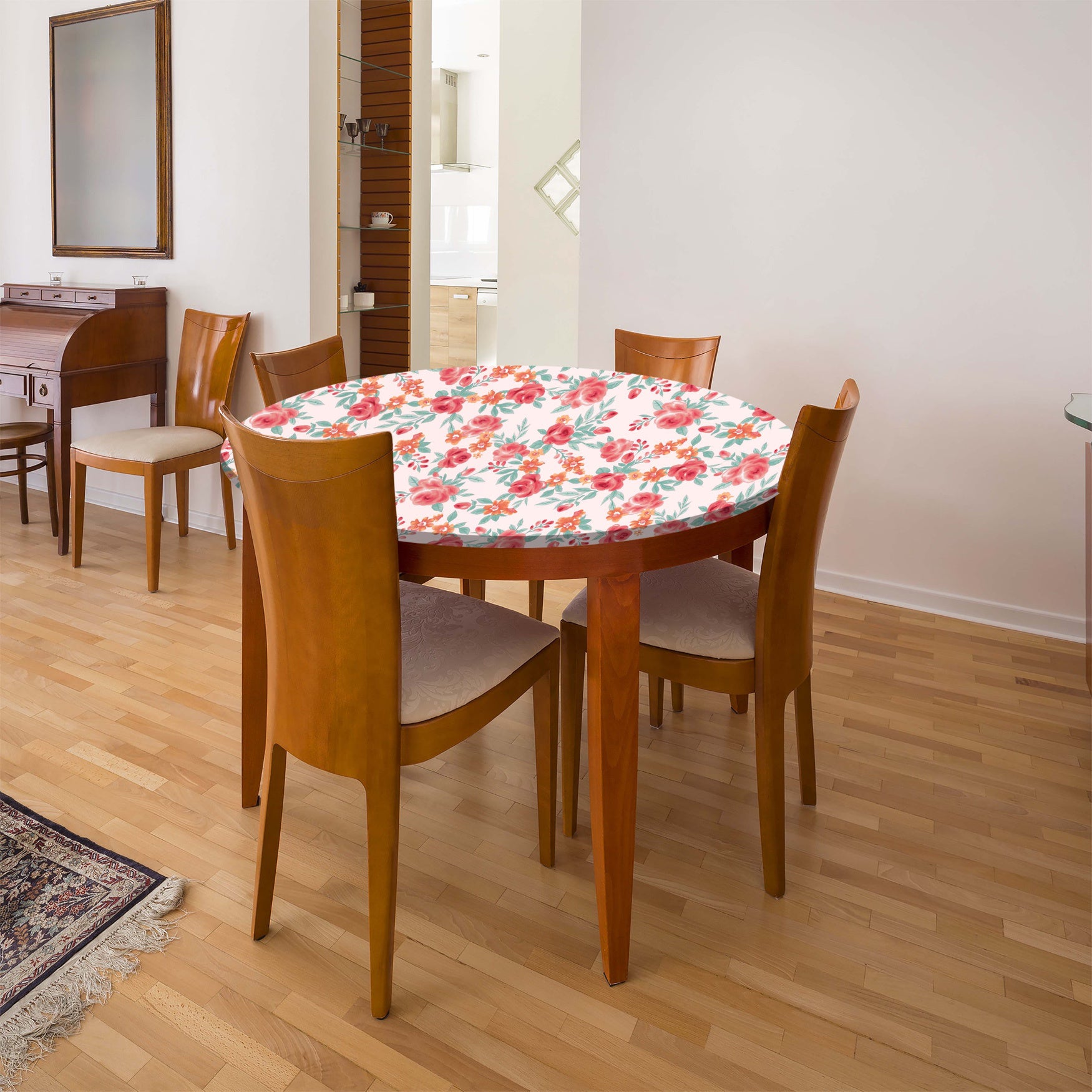 5’ Round Stretch-Fit Table Cover image number 0