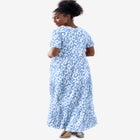 Short Sleeve Tiered Maxi Dress image number null