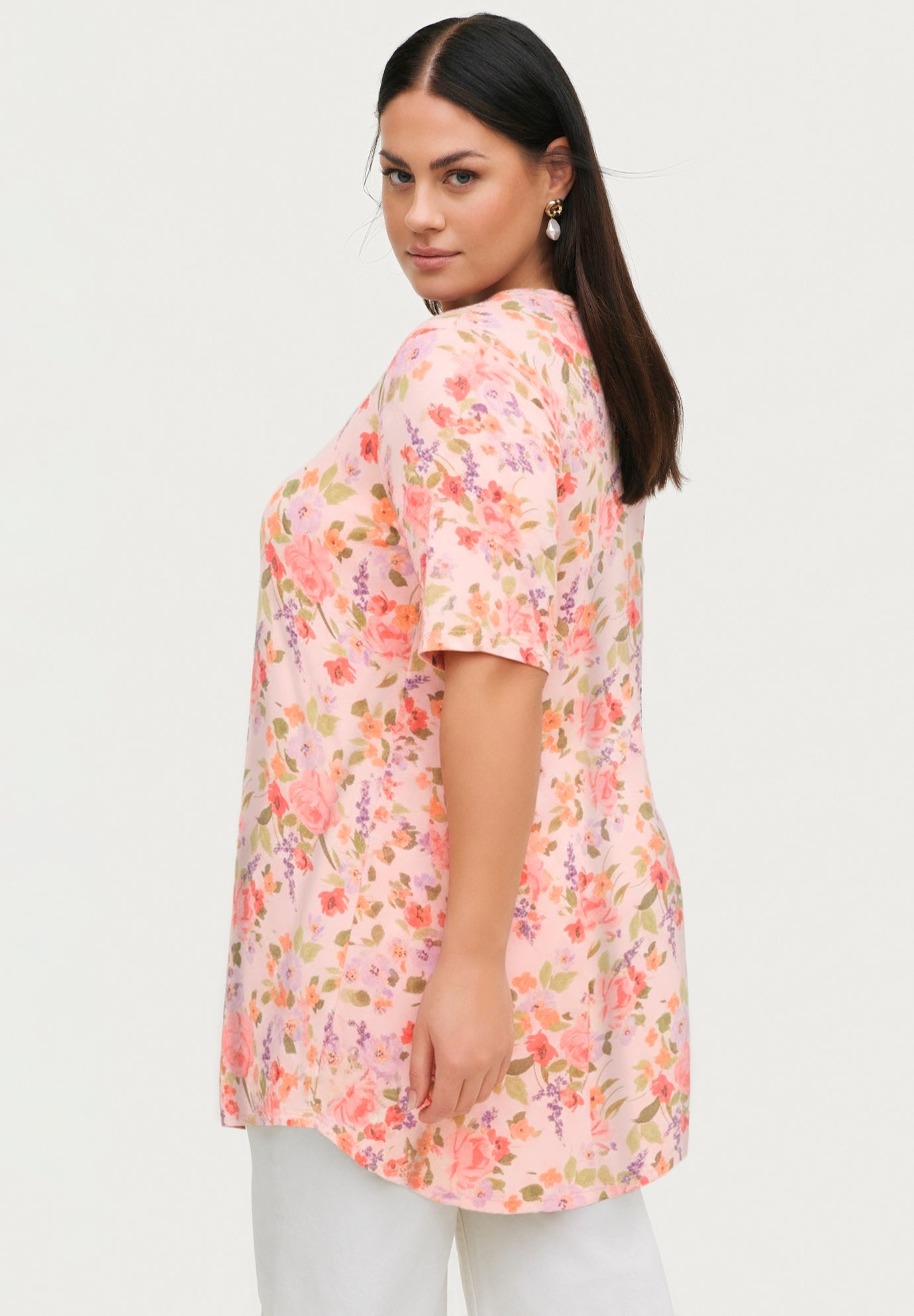 Short Sleeve Inverted Pleat Tunic image number 1