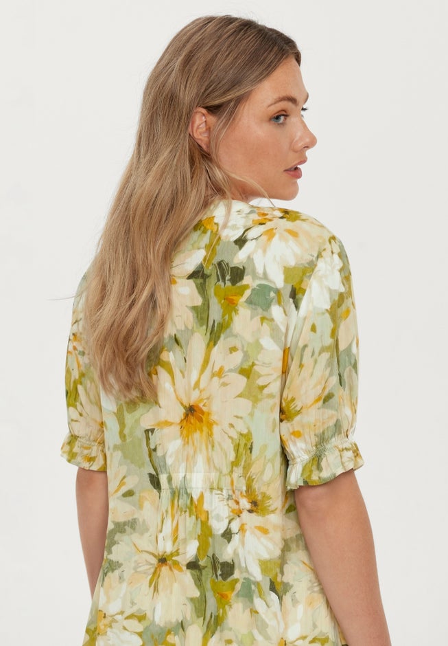 Button Front Crinkle Tunic image number 1