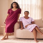 2-Pack Short Silky Gown image number 3