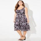 Georgette Flyaway Midi Dress image number null