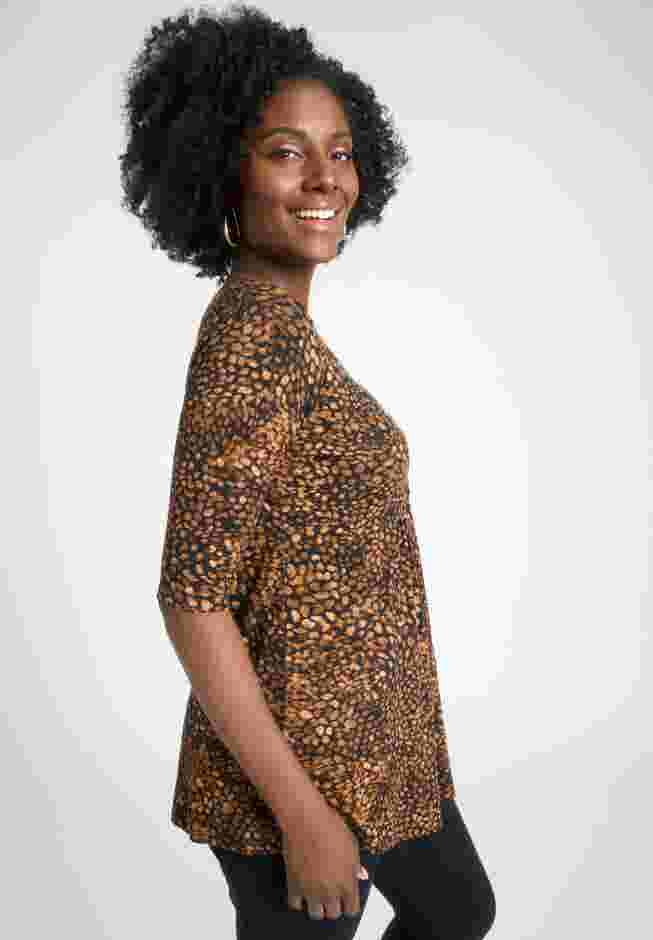 Stretch Knit Pleated Tunic image number 1