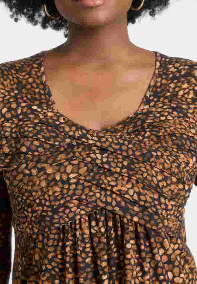 Stretch Knit Pleated Tunic image number 3