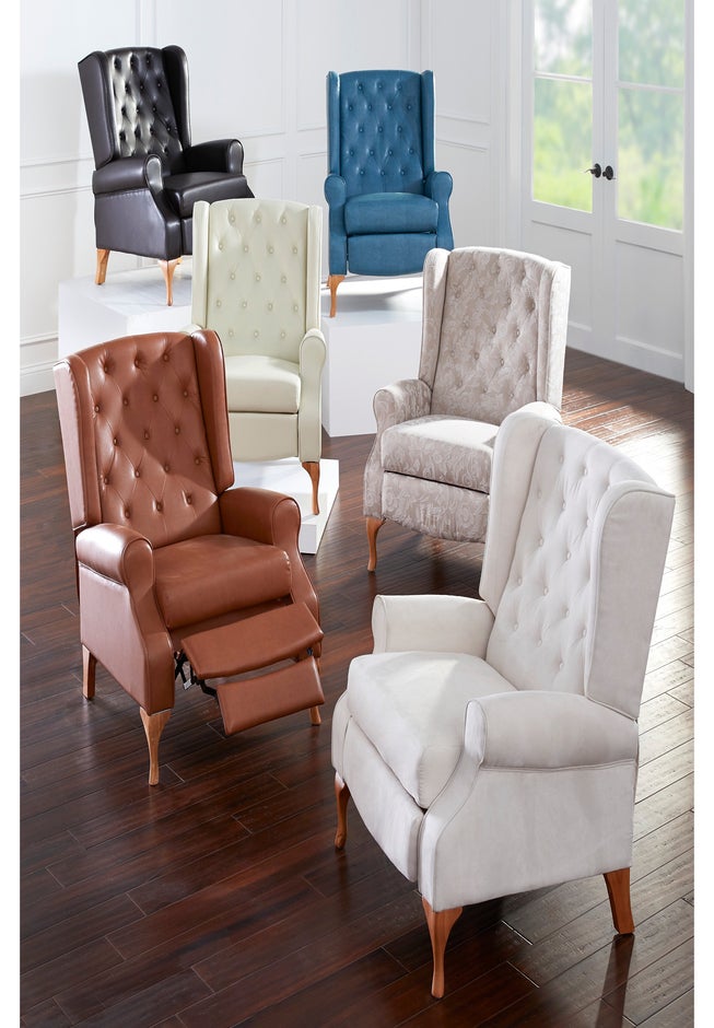 400 lbs. Weight Capacity Queen Ann Recliner image number 2