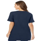 Perfect Short-Sleeve V-Neck Tunic image number null