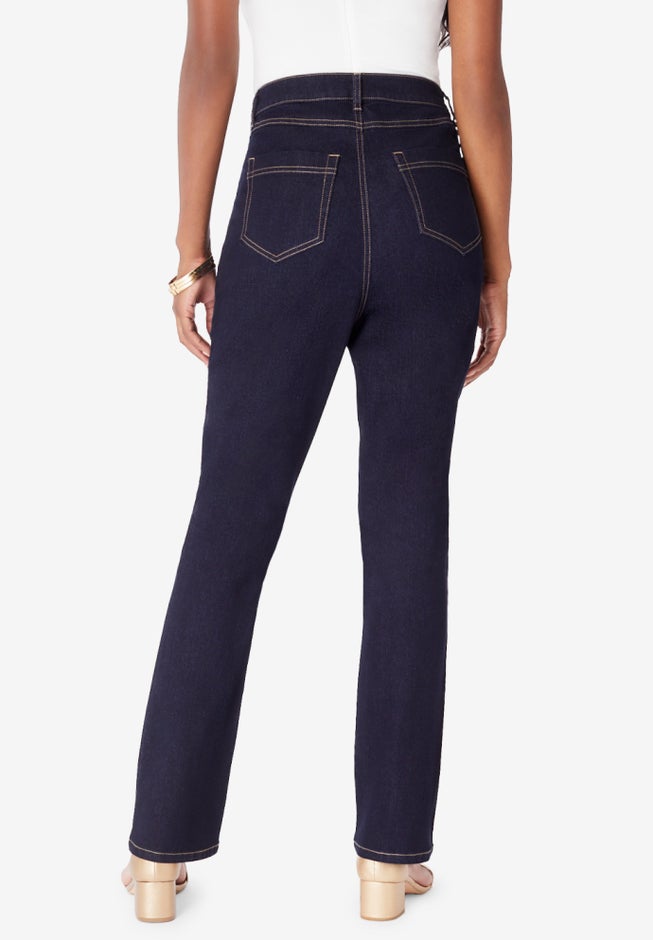 Rhinestone-Detailed Bootcut Jean image number null
