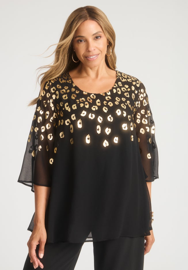 Georgette Flutter Top image number 0