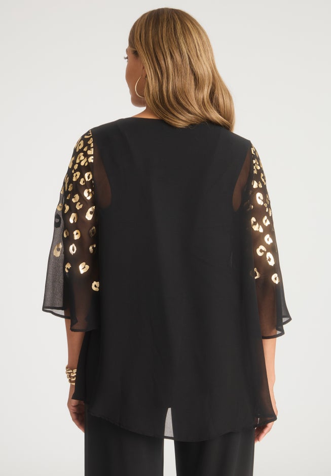 Georgette Flutter Top image number 2