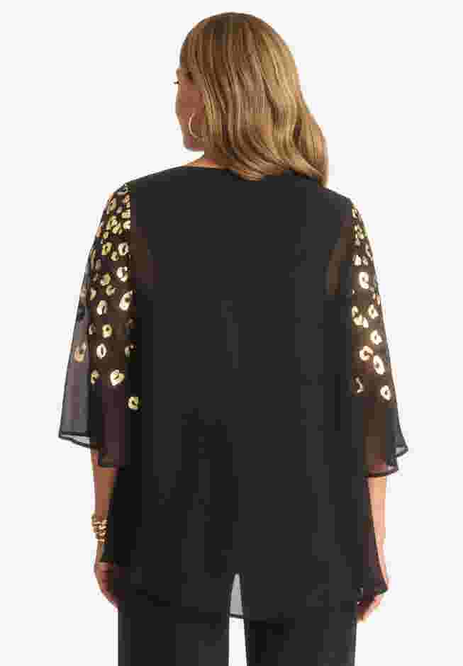 Georgette Flutter Top image number 1