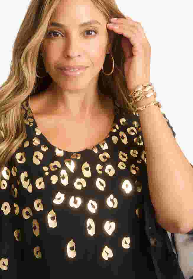 Georgette Flutter Top image number 3