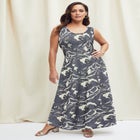 Stretch Knit Tank Maxi Dress image number null