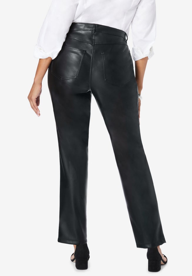 Faux Leather Trouser image number null