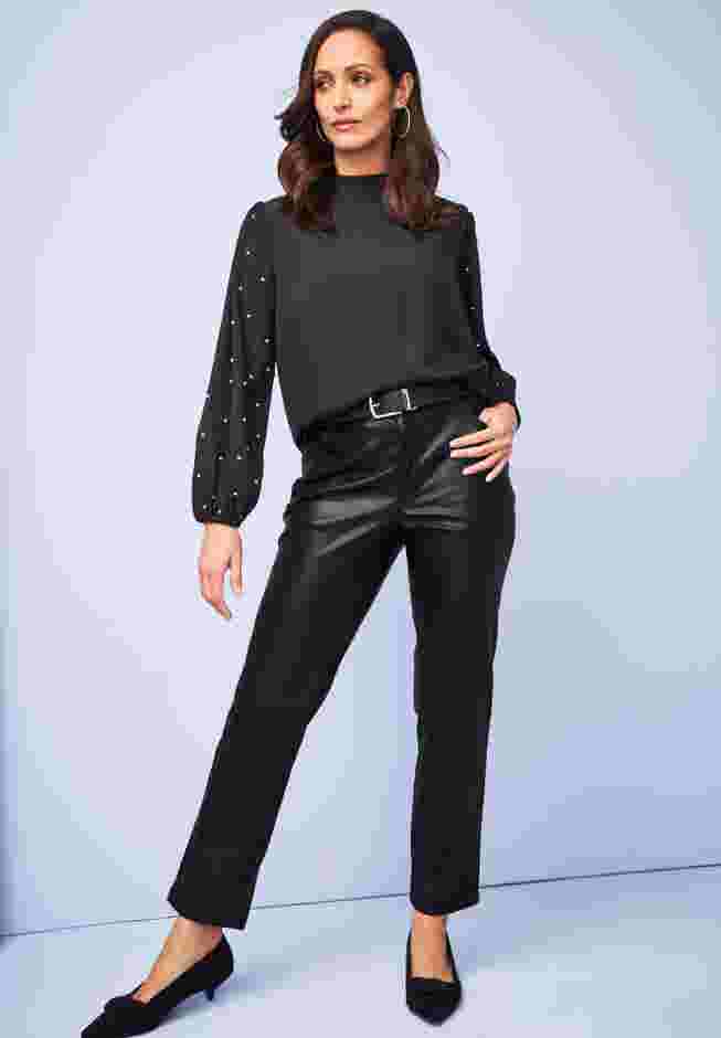 Faux Leather Trouser image number 3