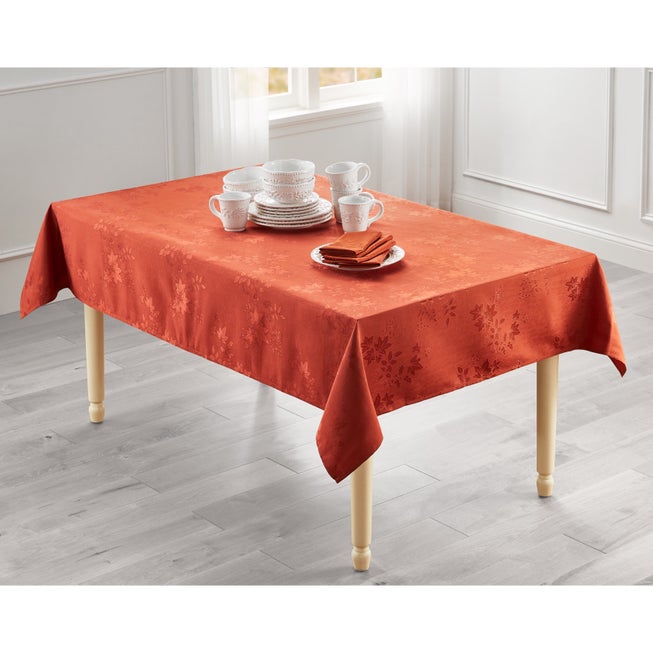 Vintage Leaves Damask Tablecloth (52" x 70") image number null