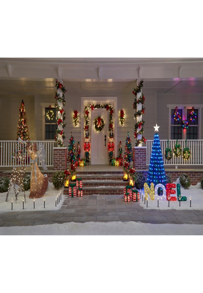 52" Pre-lit Tinsel Nutcracker image number 2