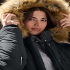 Plus Size Classic Length Puffer Coat image number null
