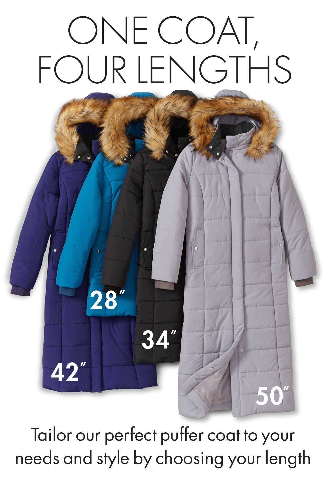 Plus Size Maxi Length Puffer Coat image number 5