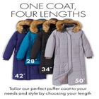 Plus Size Maxi Length Puffer Coat image number 5
