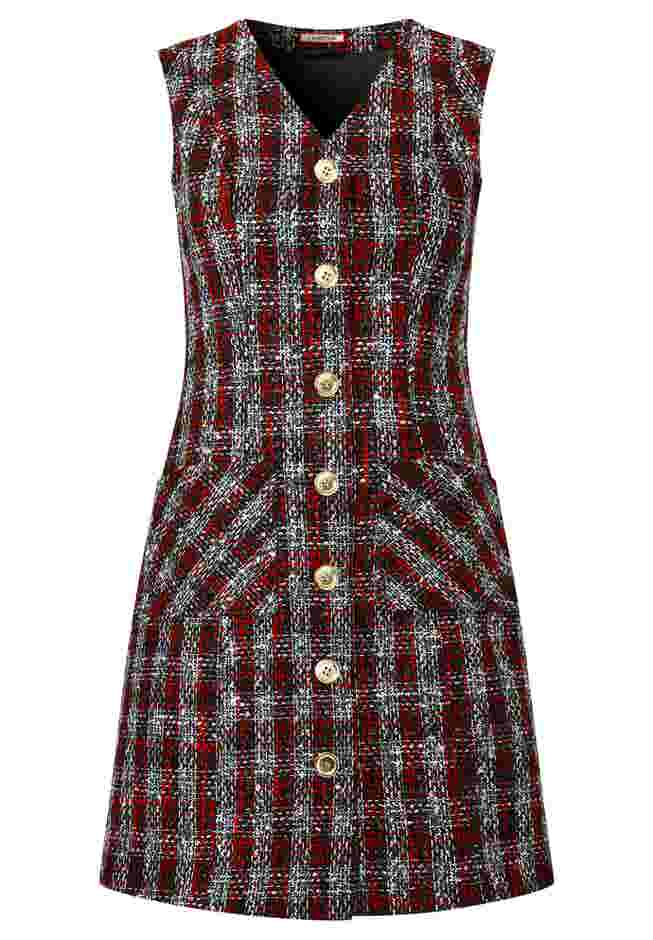 Sleeveless Tweed Dress image number 7