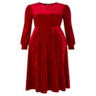 Crushed Velvet Midi Dress image number null