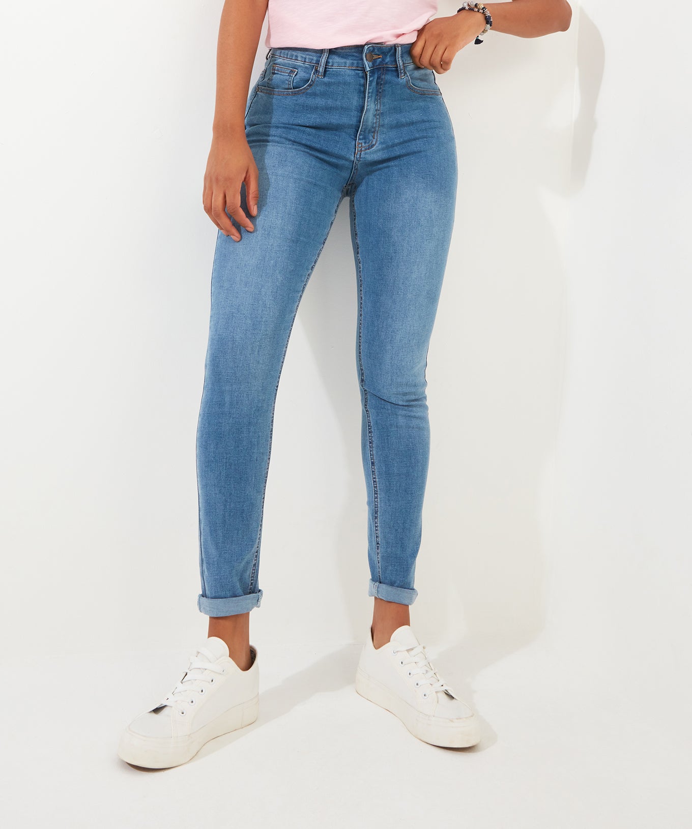 Stretch Denim Slim Straight Jeans image number 0
