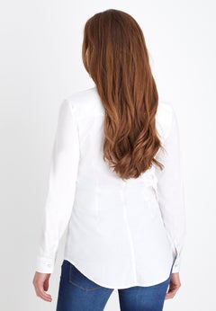 Cotton Ruffle Shirt