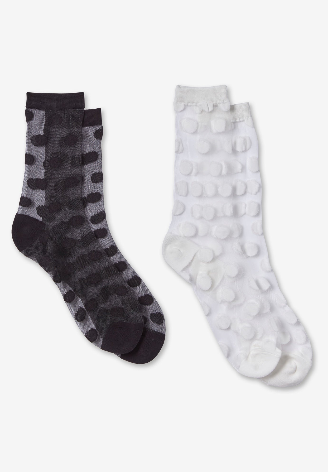 MeMoi&reg; Sheer Ankle Socks 2-Pack image number 0
