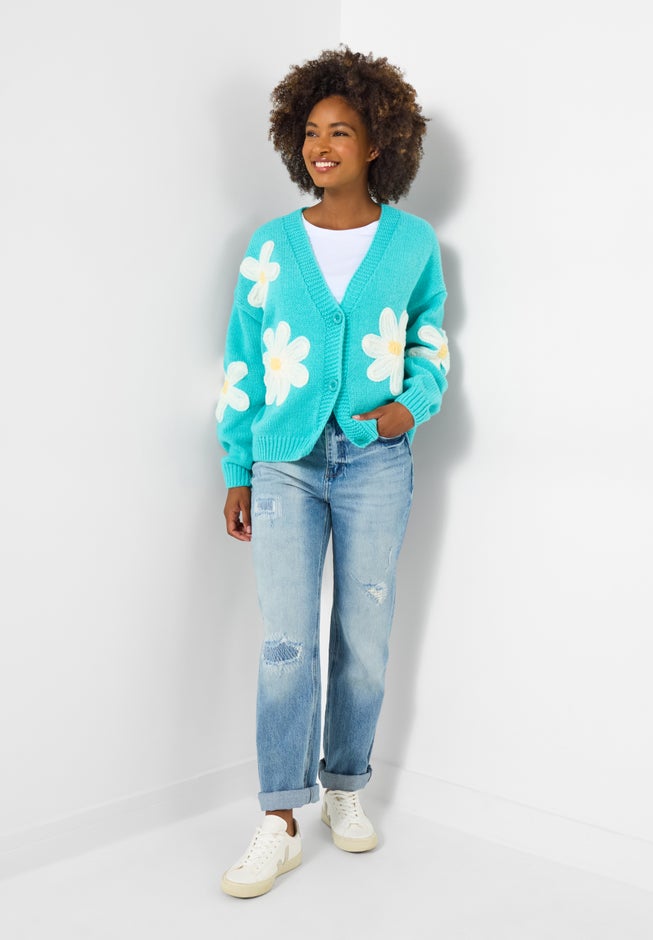 V-Neck Daisy Cardigan image number 1