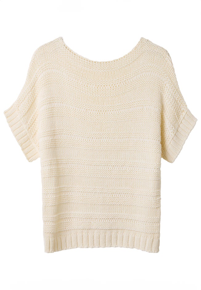 Boatneck Pointelle Sweater image number 5