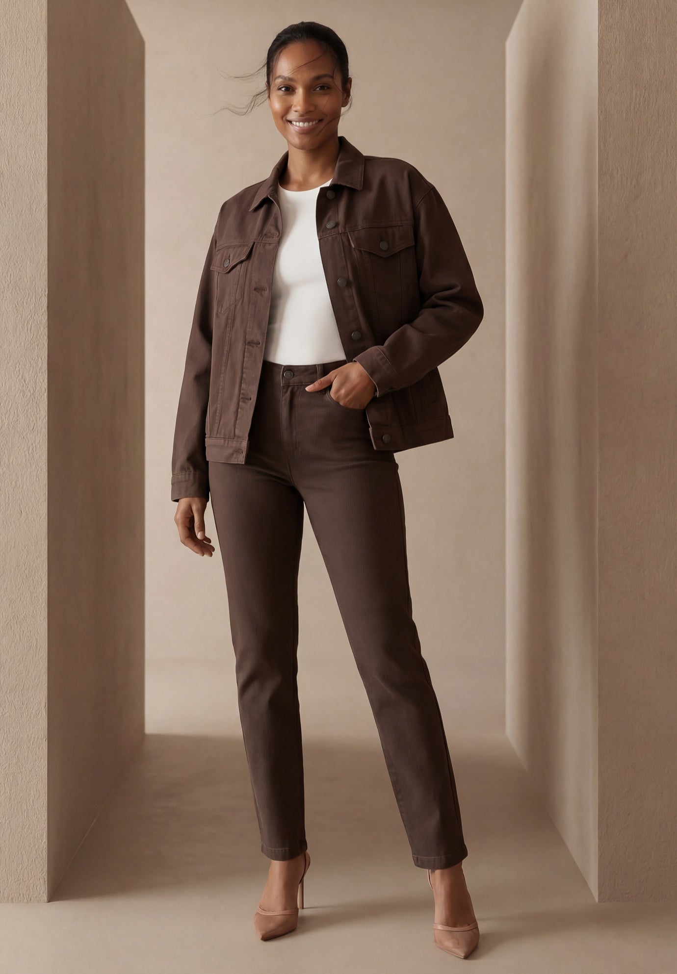 Classic Cotton Denim Straight-Leg Jean image number 0