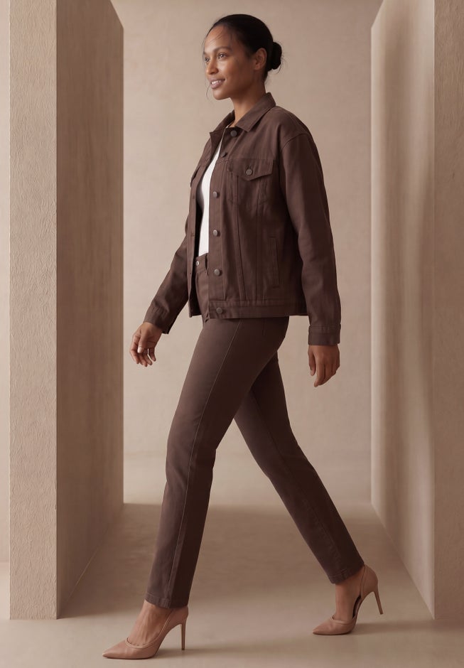 Classic Cotton Denim Straight-Leg Jean image number 2