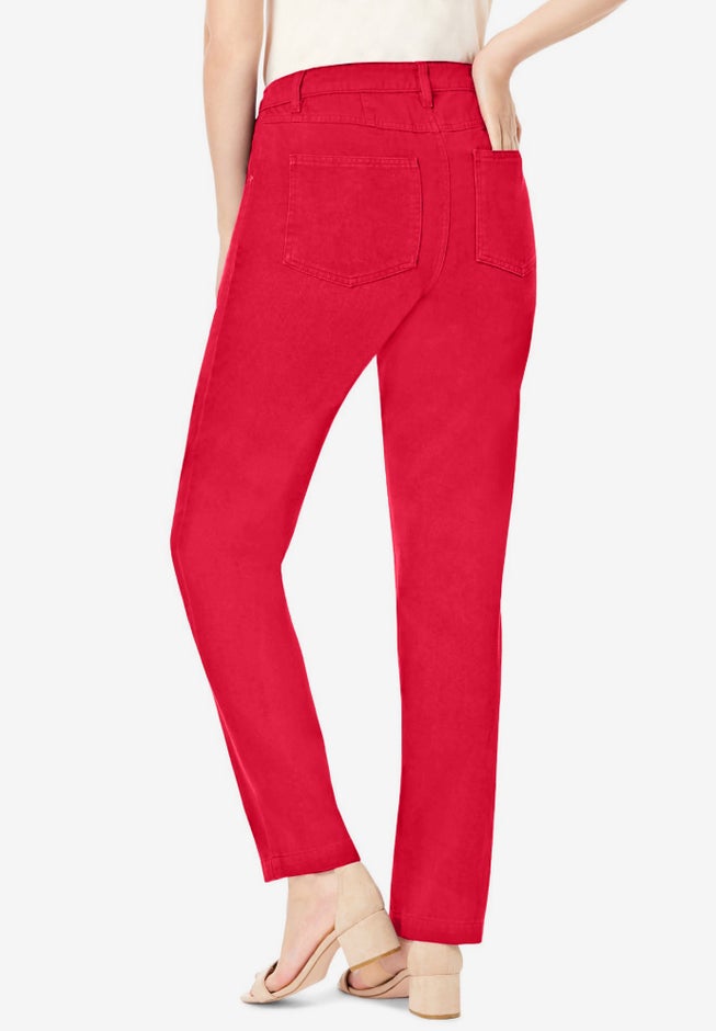 Classic Cotton Denim Straight-Leg Jean image number 1