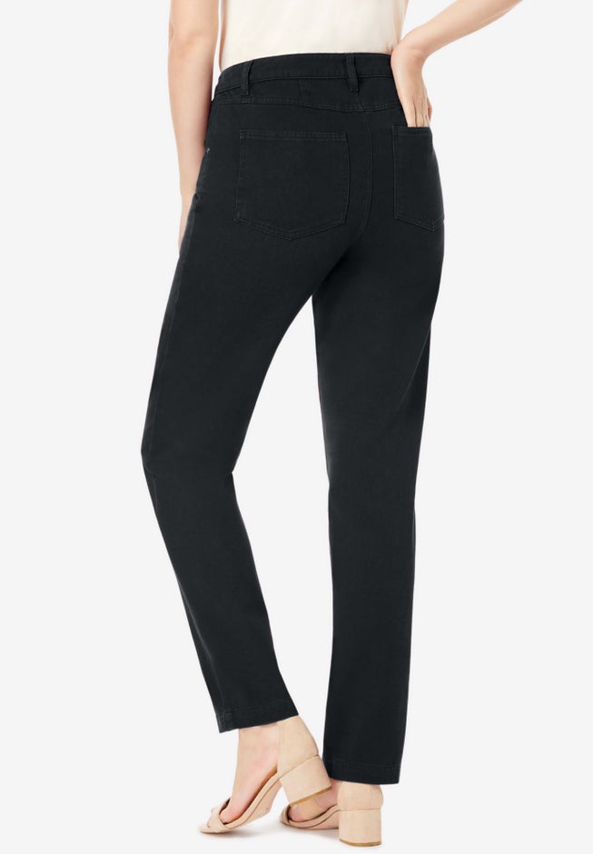 Classic Cotton Denim Straight-Leg Jean image number 1