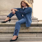 Classic Cotton Denim Straight-Leg Jean image number null