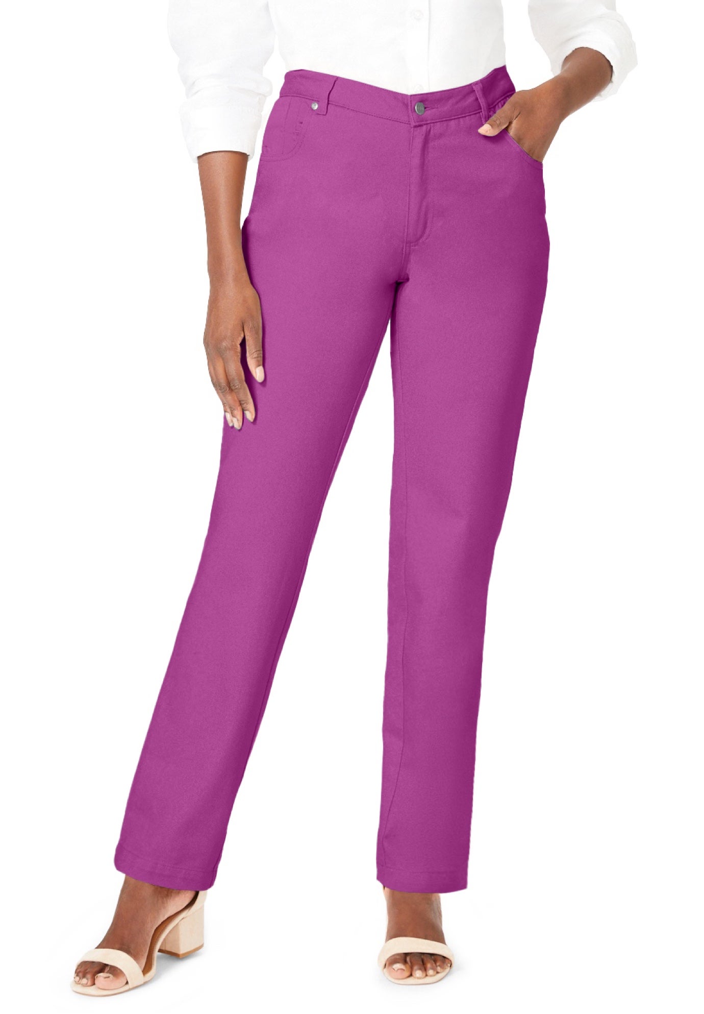 Classic Cotton Denim Straight-Leg Jean image number 0